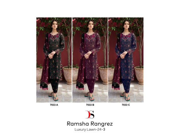 Ramsha Rangrez Luxury Lawn 24 Vol 3 Nx By Deepsy Cotton Pakistani Suits Wholesale Online
